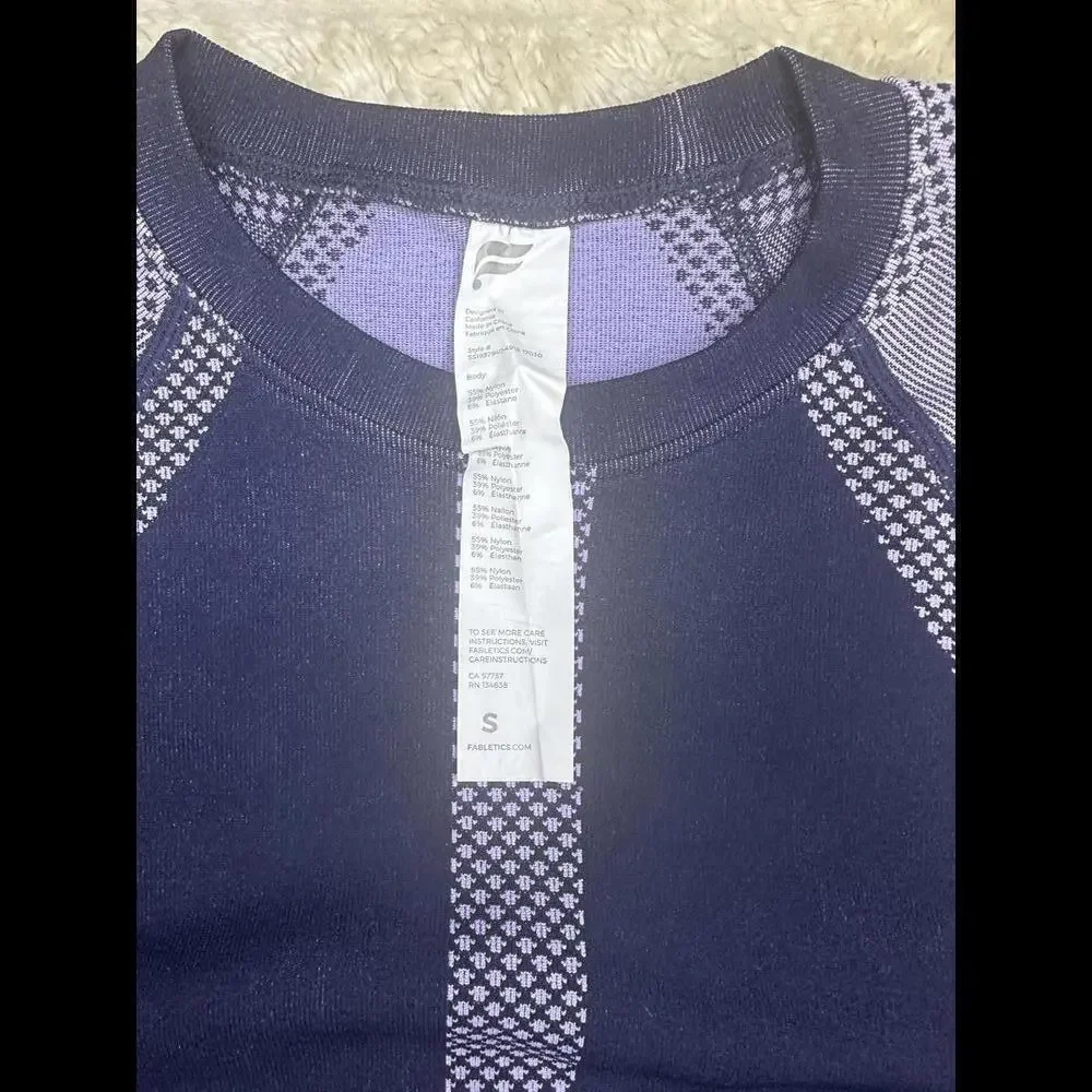 Fabletics 'Jessie' seamless crop top (Size S) and leggings set (Size M)